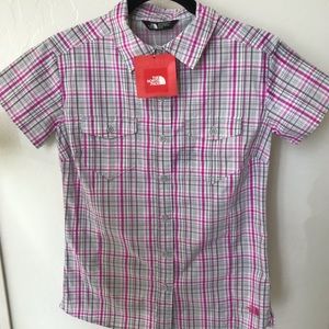 North Face Pink Plaid